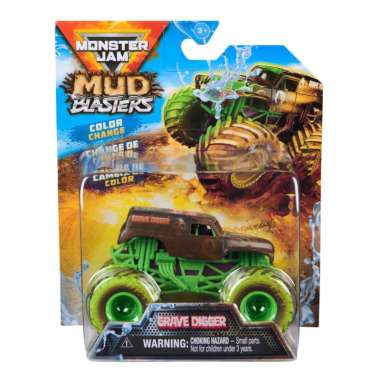 Mainan Monster Jam Vehicle 1:64 Mud Slingers Asst #6072638 Grave Digger