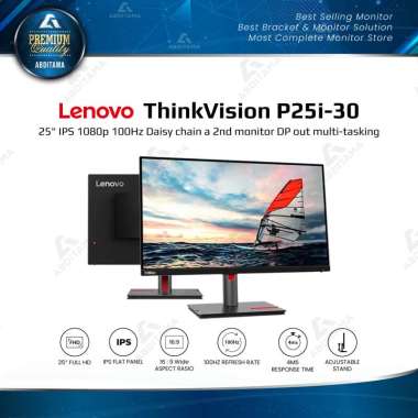 Monitor LED Lenovo ThinkVision P25i-30 25" IPS 1080p 100Hz HDMI 2.1 DP 1.4