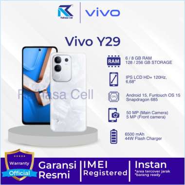 Vivo Y29 Garansi Resmi NEW 8/256 Putih