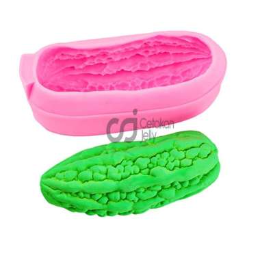 Cetakan Jelly Cetakan Silikon Coklat Clay Fondant Craft Jelly Puding Kue Single Pare Paria Bitter Me