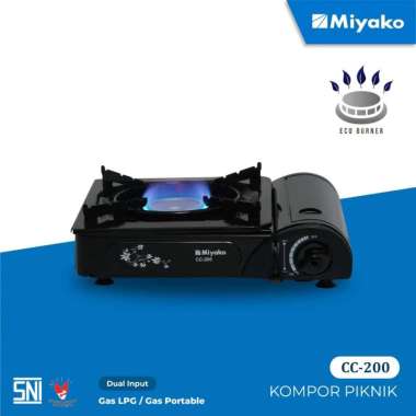 Kompor Portabel Miyako CC200 Hitam Stove Kompor Piknik Gas Cartidge