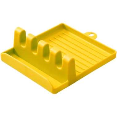 Holder Tatakan Tempat Spatula Sendok Sumpit Tutup Panci Alat Masak Kuning