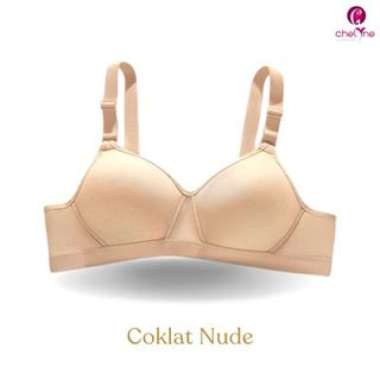 Chelyne BH Wanita B822 Full Cup Bra Spandex Lycra Premium Tanpa Kawat Penyangga - 36/42 Cup B. Size