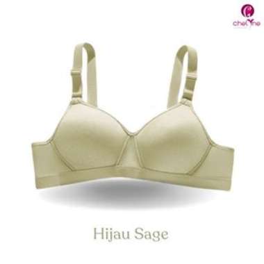 Chelyne BH Wanita B822 Full Cup Bra Spandex Lycra Premium Tanpa Kawat Penyangga - 36/42 Cup B. Size