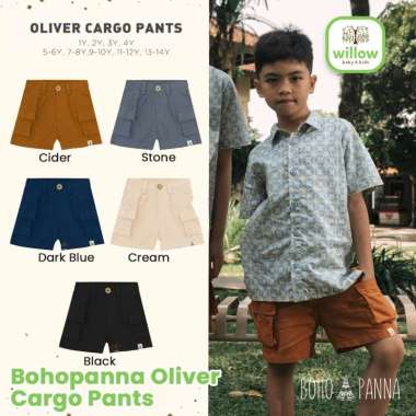 Celana Anak - Bohopanna Oliver Cargo Pants 4Y Stone