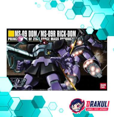 BANDAI Plamo HG / HGUC MS-09 Dom / MS-09R Rick Dom