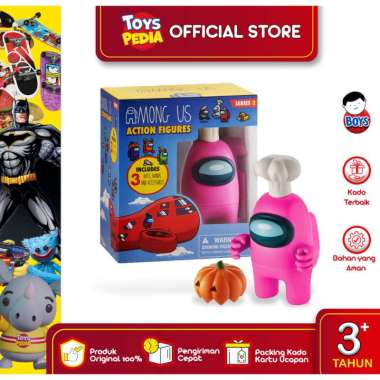 [Buy 1 Get 1] Mainan Action Figure Among Us S2 Action Figure 1 Pack 11.5 cm - Pink-One Size