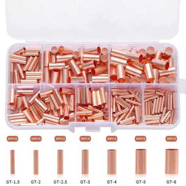 Skun Sambungan Kabel Tembaga Crimp Joint Sleeve 250 PCS