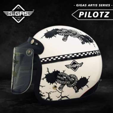 HELM RETRO GIGAS AIR FORCE WHITE GLOSS