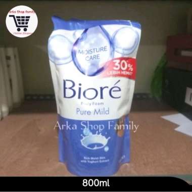 Promo Harga Biore Body Foam Beauty Pure Mild 800 ml - Blibli