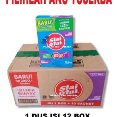 Slai olai blueberry karton isi 12 Box