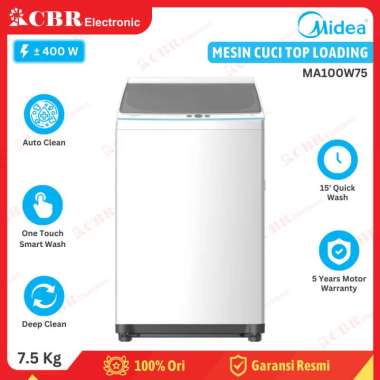 Mesin Cuci MIDEA Top Loading 7.5 Kg MA100W75