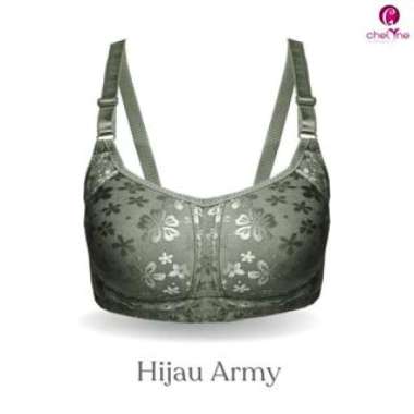 Chelyne BH Kemben Harian V807 Tanpa Kawat Penyangga - Brukat Emboss Super Soft - Full Cup Daily Bra