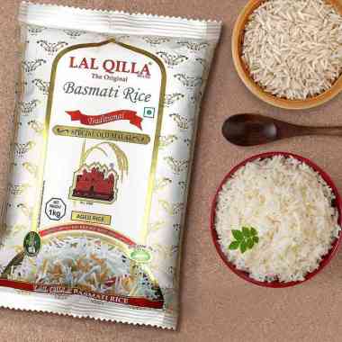 Beras Basmati LAL QILLA TRADITIONAL Kemasan asli 1Kg Basmati Rice