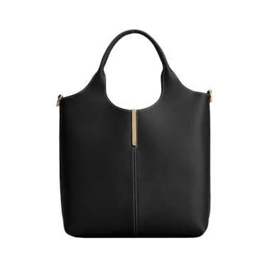 [12.12 Dealcember] Tod's Central Stitching Leather Small Shopping Bag Black Orange