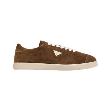 [12.12 Dealcember] Prada Lane Suede Sneakers Sigaro Men 7 Brown