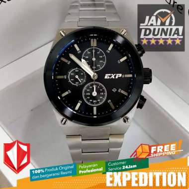 JAM TANGAN PRIA ANALOG EXPEDITION ORIGINAL SILVER BLACK EXF 6850 EXF6850 EXPEDITION 6850 JAM PRIA EX