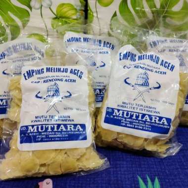 Emping Aceh Melinjo Mutiara Super Tipis Grade A Asli Khas Aceh - 500 gram