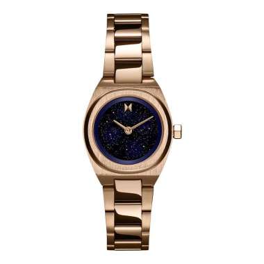 Jam Tangan Wanita MVMT Odyssey II 28000343-D Ladies Galaxy Midnight Blue Dial Rose Gold Stainless St
