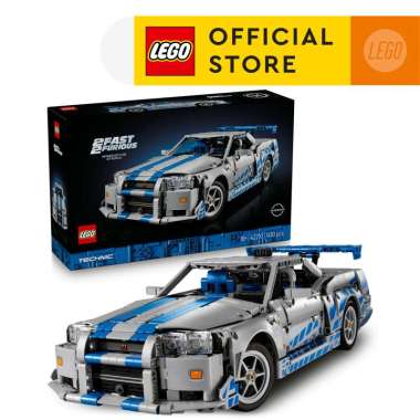 LEGO Technic 42210 2 Fast 2 Furious Nissan Skyline GT-R (R34) Car (1410 Pieces), Building Block, Toy