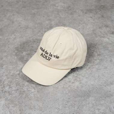 Topi ADLV TEXT BLACK CREAM CAP - OS ADJUST 100% ORIGINAL
