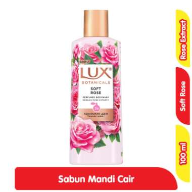 Lux Sabun Mandi Cair Soft Rose Botol 100 ml