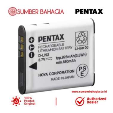 Sumber Bahagia - Pentax D-LI92 Rechargeable Li-Ion Battery Kamera
