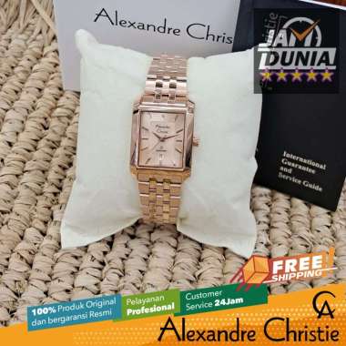 JAM TANGAN ALEXANDER CHRISTIE SAPPHIRE WANITA ORIGINAL ROSE GOLD 8706 AC 8706 AC8706 ACF8706 JAM AC