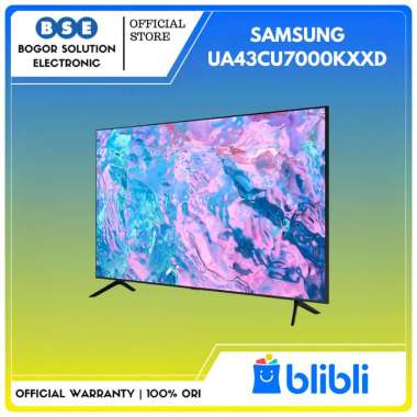 SAMSUNG 43CU7000 Crystal UHD Smart Pengganti 43AU7000 LED TV Samsung 43 Inch