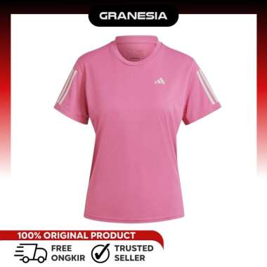 (Granesia)Baju Lari Wanita Adidas Own The Run Women's Tee IC5190|Kaos Olahraga Fitness Cewek S