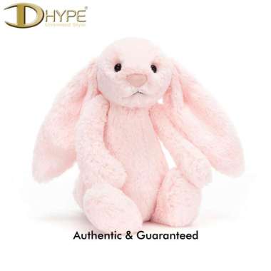 JELLYCAT MEDIUM BASHFUL BUNNY PINK DOLL 100% ORIGINAL