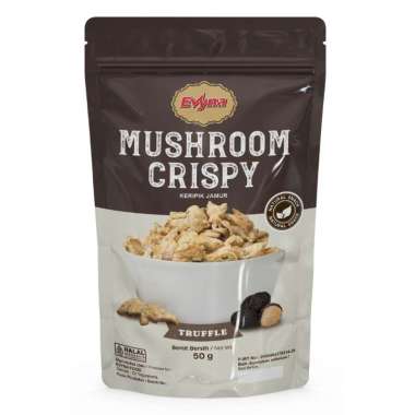 Evyna Mushroom Crispy Keripik Jamur Rasa Truffle 50 gram