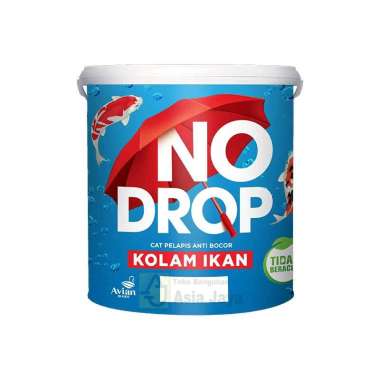 No Drop Cat Pelapis Anti Bocor Kolam Ikan 4 Kg Ready Semua Warna 068 Black