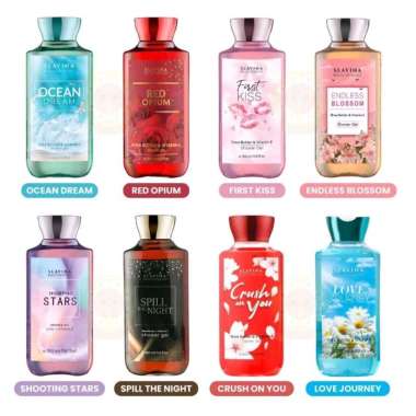SLAVINA shower gel, body lotion | Shooting Star | First Kiss |Endless Blossom |Ocean Dream |Red Opiu