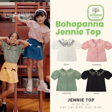 Baju Atasan Anak - Bohopanna Jennie Top 1Y Rosemary