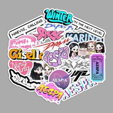 STICKER PACK - AESPA | STICKER KOPER STICKER TUMBLER STICKER LAPTOP HELM