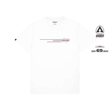 Aerostreet T Shirt Stronger Putih Kaos T Shirt ABAAA S