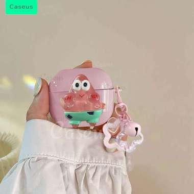 Case Mirror Space 1 2 3 AirPods Pro 1 2 3 Pelindung TWS Earphone Polos Warna Pat-Rick Baseus Caseus