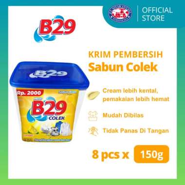 [SnackBOX isi 8 pcs] B29 Sabun Colek Cream Lemon 150g – Krim Pembersih Noda dan Bau