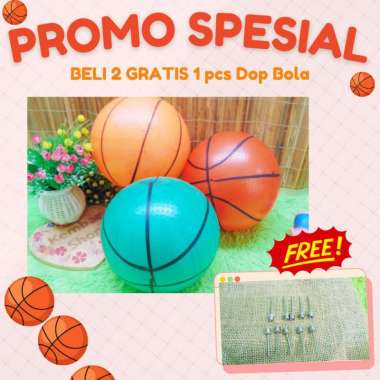[BELI 2 GRATIS 1PCS DOP BOLA] 5016 BOLA BASKET WARNA WARNI BOLA MAINAN ANAK