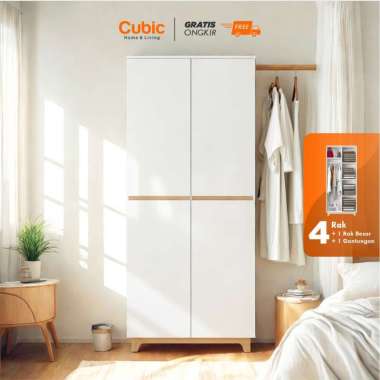 Cubic LUNA MILANO LP 3P Lemari Pakaian 3 Pintu / Lemari Baju / Wardrobe MILANO LP 2P