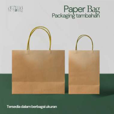 Paper Bag Cokelat Polos Tambahan | Tas Paperbag Small Medium XL Berkualitas Tebal | Paper Bag Polos 