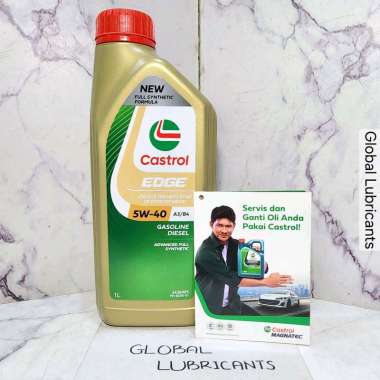 NEW! API SP! ADVANCED Full Synthetic Castrol EDGE 5W-40 1 Liter (Oli Mesin Premium Fully Sintesis Be