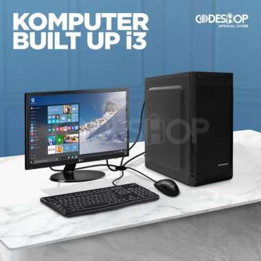 PC Komputer Kasir Kantor CPU Intel Core i3 RAM 4GB SSD 128GB LED LG Full Set Rakitan