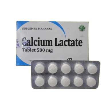 CALCIUM LACTATE MERSIFARMA 500 MG STRIP 10 TABLET