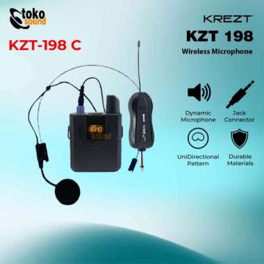 Krezt Pro KZT 198 - Wireless Vocal Microphone System KZT-198 C