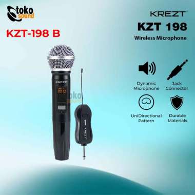 Krezt Pro KZT 198 - Wireless Vocal Microphone System KZT-198 B