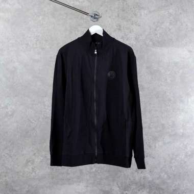 Jaket BALMAIN EMBROIDERY TEXT BACK BLACK ZIP JACKET 100% ORIGINAL S