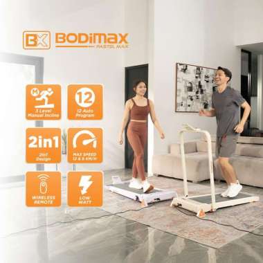 Bodimax Pastel Pad Max Treadmill Running Speed 12 km Incline 3 level