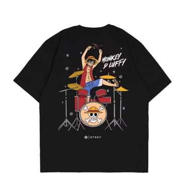 Otsky Kaos Pria Monkey D'Luffy Cream X G0014WL 2(F1) XL LFFY DRM BLK DT347BL